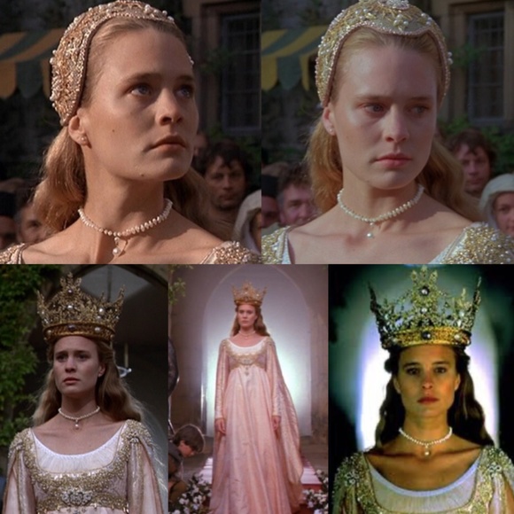 The Princess Bride Buttercup Natural Pearls Pearl Drop Necklace Handmade Replica - Picture 2 of 15